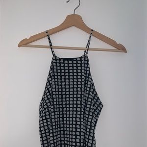 Forever 21 Chiffon High Neck Maxi Top w Side Slits